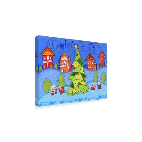 Valarie Wade 'Christmas Village' Canvas Art,14x19